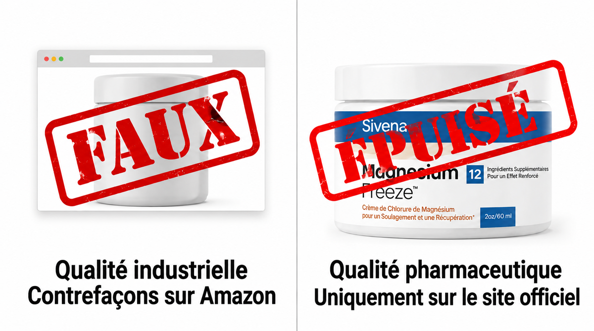 Méfiez-vous des contrefaçons, disponible uniquement sur le site officiel