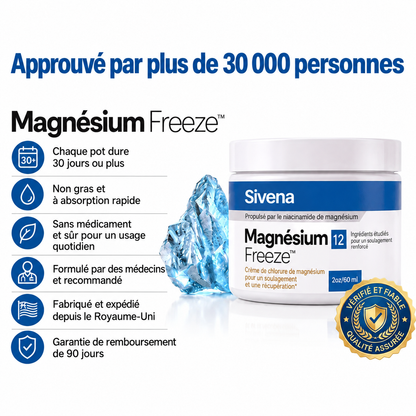 Crème froide au magnésium pour la mobilité Espace Santé FR
