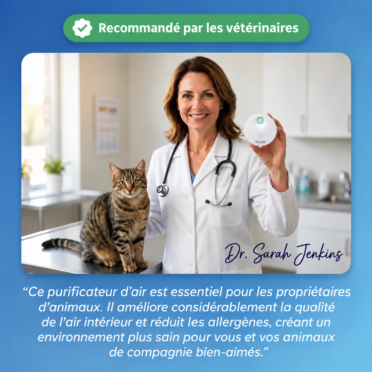 Feliair — purificateur anti-odeurs pour chat