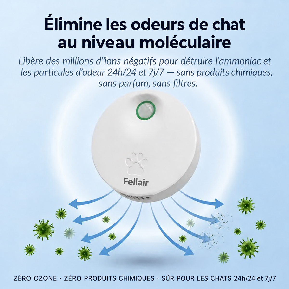 Feliair — purificateur anti-odeurs pour chat