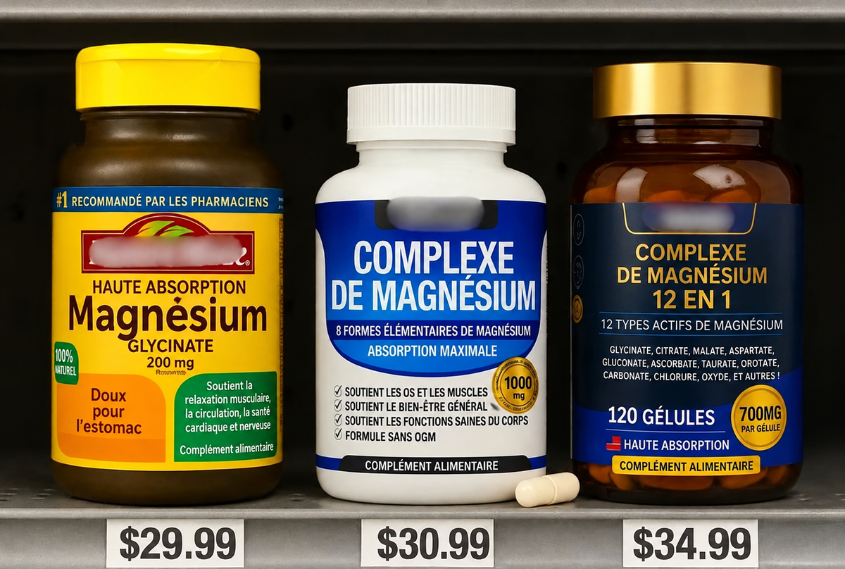 Compléments de magnésium les plus vendus