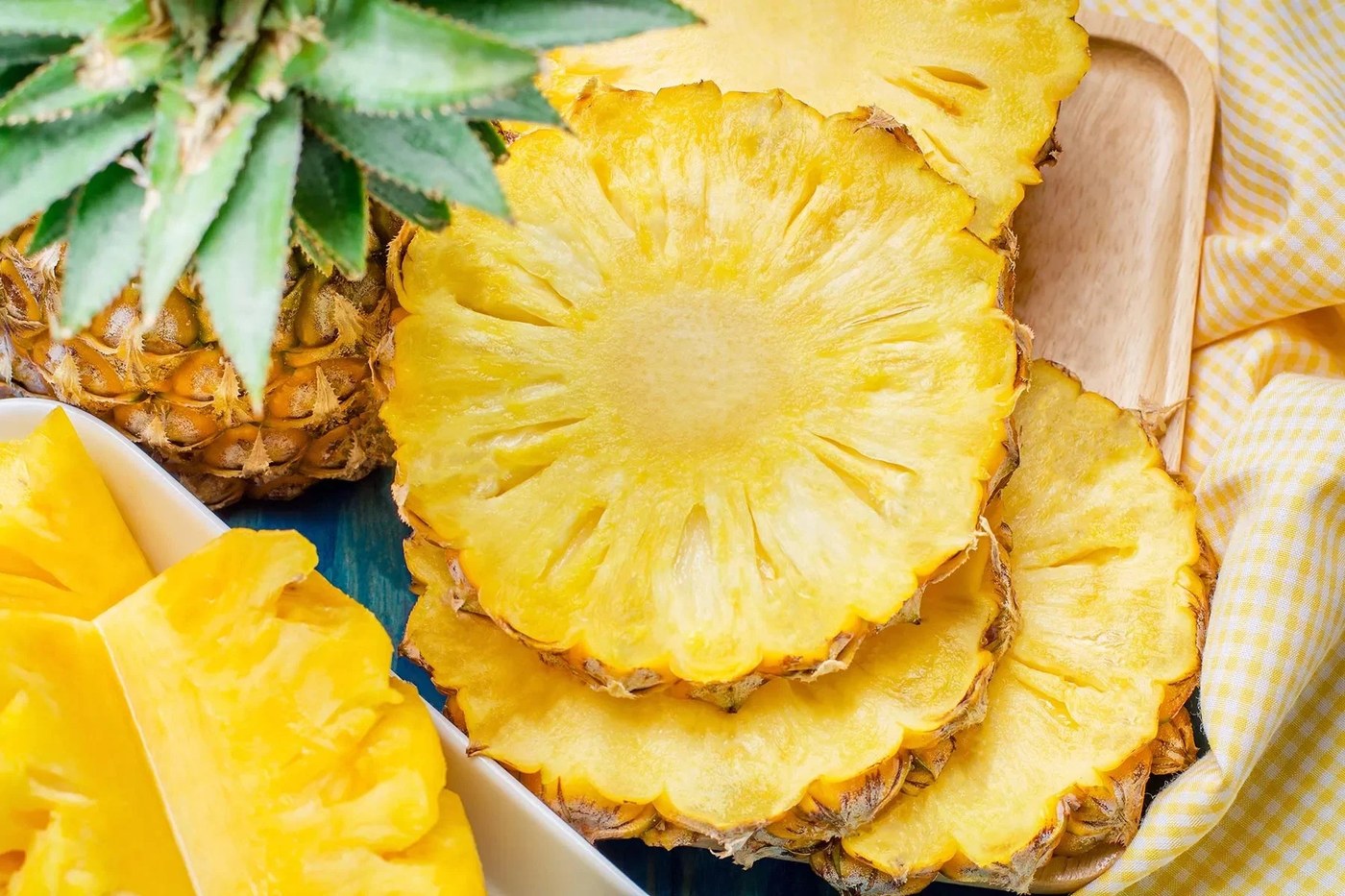 Fresh pineapple representing bromelain